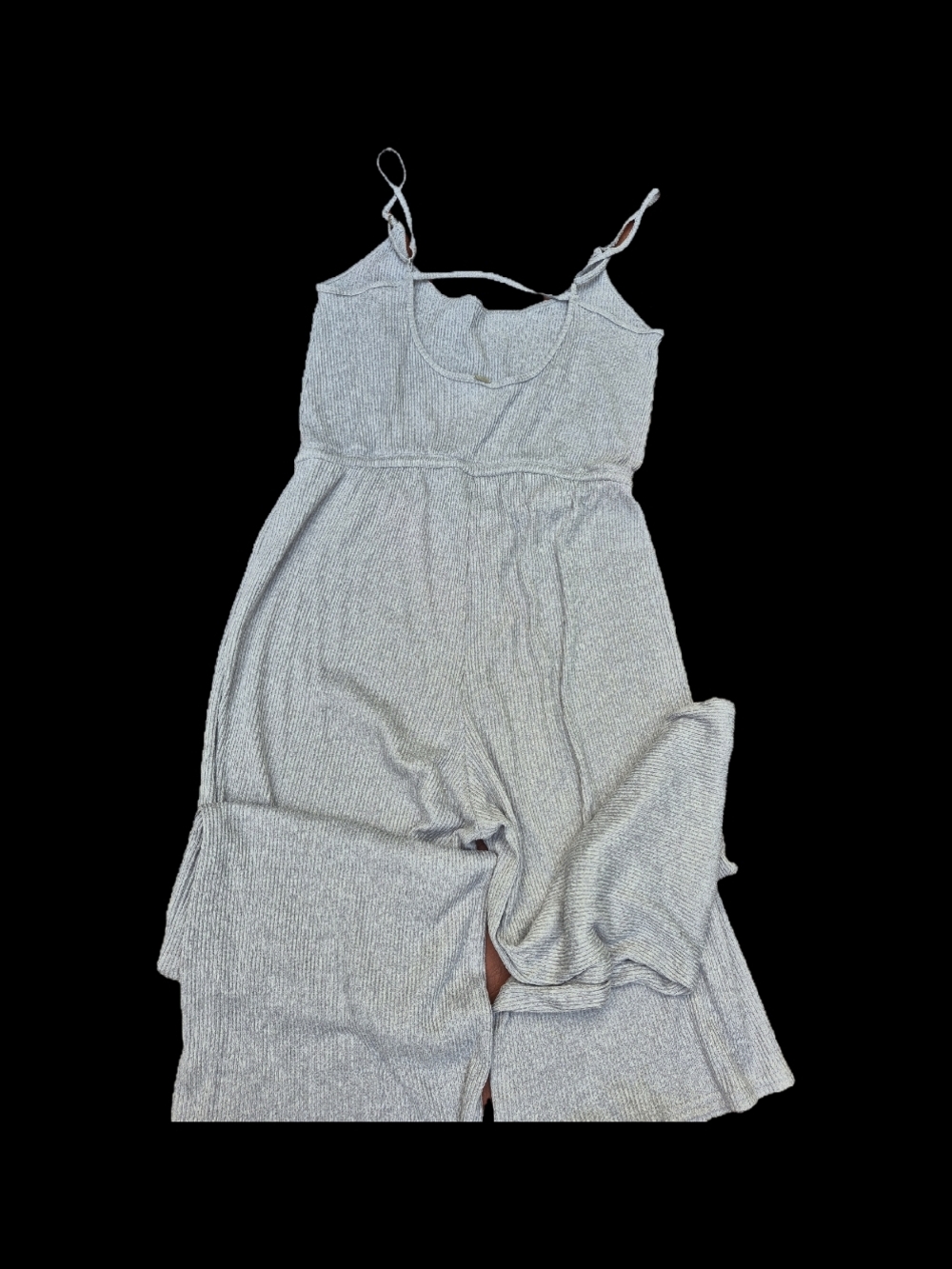 Gilly Hicks Light Gray Ribbed Tank Jumpsuit